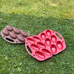 Football shaped snow ball makers